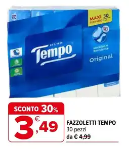 Iperal Fazzoletti TEMPO offerta