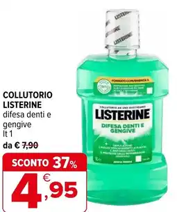 Iperal Collutorio listerine difesa denti e gengive offerta