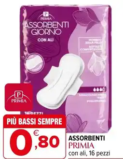 Iperal Assorbenti primia con ali offerta