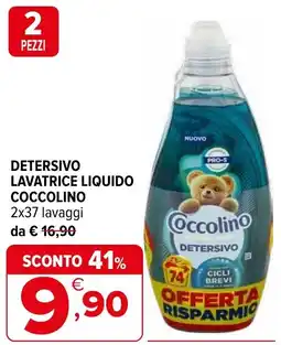 Iperal Detersivo lavatrice liquido COCCOLINO offerta