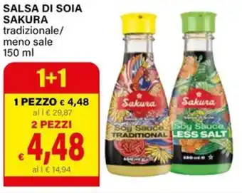Il Gigante Salsa di soia sakura tradizionale/ meno sale offerta