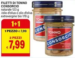 Il Gigante Filetti di tonno CONSORCIO offerta