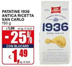 Il Gigante Patatine 1936 antica ricetta SAN CARLO offerta