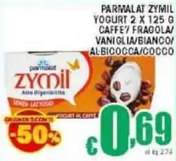 Sacoph Parmalat zymil yogurt caffe fragola/ vaniglia/bianco/ albicocca/cocco offerta