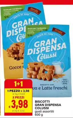 Il Gigante Biscotti gran dispensa COLUSSI gusti assortiti 600 g offerta