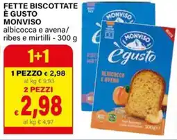 Il Gigante Fette biscottate è gusto monviso albicocca e avena/ ribes e mirtilli offerta