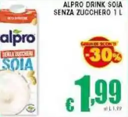 Sacoph Alpro drink soia senza zucchero offerta