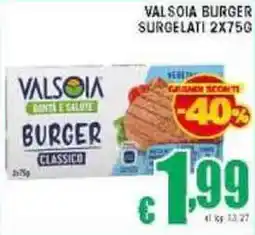 Sacoph Valsoia burger surgelati offerta
