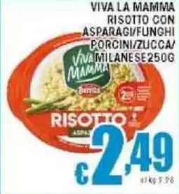 Sacoph Viva la mamma risotto con asparagi/funghi porcini/zucca/ viva milanese offerta