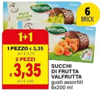 Il Gigante Succhi di frutta VALFRUTTA offerta