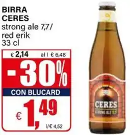 Il Gigante Birra ceres strong ale 7,7/ red erik offerta
