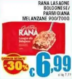 Sacoph Rana lasagne bolognese/ parmigiana melanzane offerta