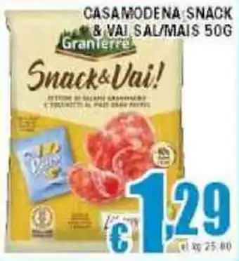 Sacoph Casamodena snack & vai sal/mais offerta