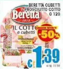 Sacoph Beretta cubetti prosciutto cotto offerta