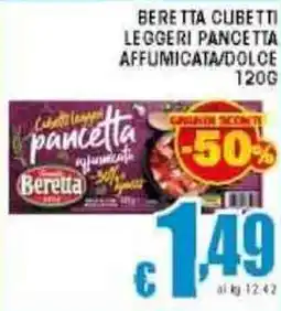 Sacoph Beretta cubetti leggeri pancetta affumicata/dolce offerta