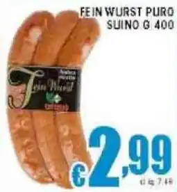 Sacoph Fein wurst puro suino offerta