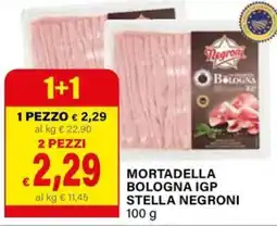 Il Gigante Mortadella bologna igp stella NEGRONI offerta