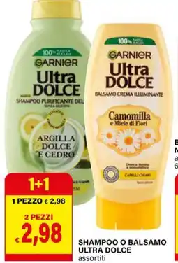 Il Gigante Garnier shampoo o balsamo ultra dolce offerta