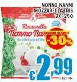 Sacoph Nonno nanni mozzarella tris offerta