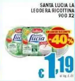 Sacoph Santa lucia la leggera ricottina offerta