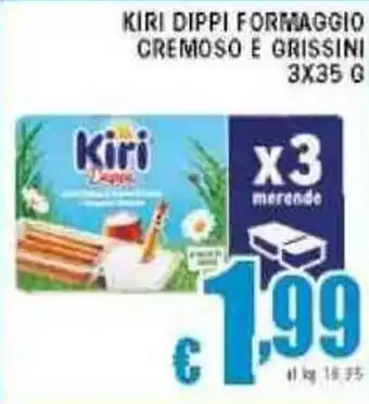 Sacoph Kiri dippi formaggio cremoso e grissini offerta