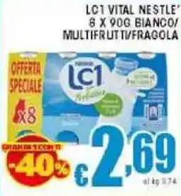 Sacoph Lc1 vital nestle bianco/ multifrutti/fragola offerta