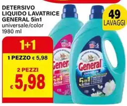 Il Gigante Detersivo liquido lavatrice general 5in1 universale/color offerta