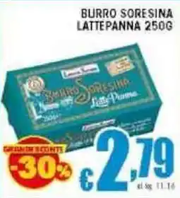 Sacoph Burro soresina lattepanna offerta