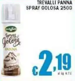 Sacoph Trevalli panna spray golosa offerta