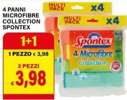 Il Gigante 4 panni microfibre collection SPONTEX offerta