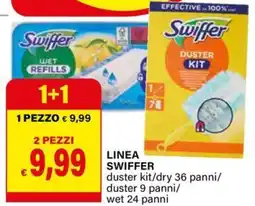 Il Gigante Linea swiffer duster kit/dry 36 panni/ duster 9 panni/ wet 24 panni offerta