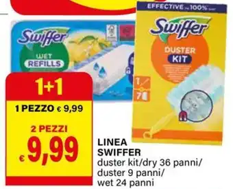 Il Gigante Linea swiffer duster kit/dry 36 panni/ duster 9 panni/ wet 24 panni offerta