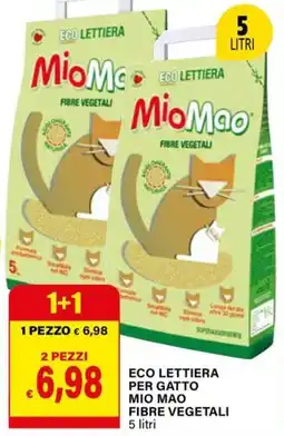 Il Gigante Eco lettiera per gatto mio mao fibre vegetali offerta