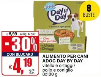 Il Gigante Alimento per cani adoc day by day vitello e ortaggi/ pollo e coniglio offerta