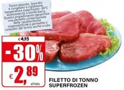 Il Gigante Filetto di tonno superfrozen offerta