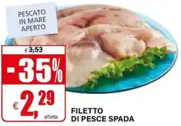 Il Gigante Filetto di pesce spada offerta