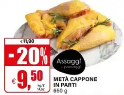 Il Gigante Assaggi metà cappone in parti offerta