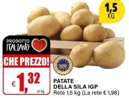 Il Gigante Patate della sila igp rete offerta