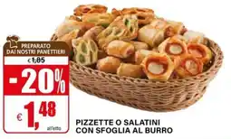 Il Gigante Pizzette o salatini con sfoglia al burro offerta