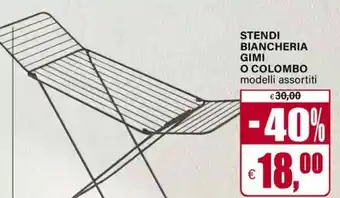 Il Gigante Stendi biancheria gimi o colombo offerta