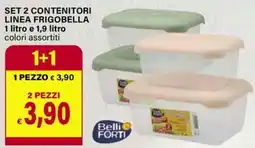 Il Gigante Set 2 contenitori linea frigobella offerta