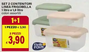 Il Gigante Set 2 contenitori linea frigobella offerta