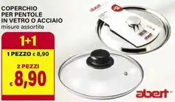 Il Gigante Abert coperchio per pentole in vetro o acciaio offerta