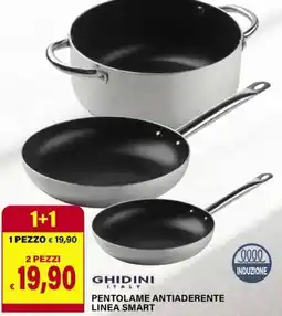 Il Gigante Ghidini ital pentolame antiaderente linea smart offerta