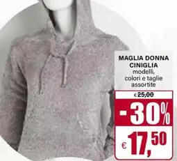 Il Gigante Maglia donna ciniglia modelli offerta