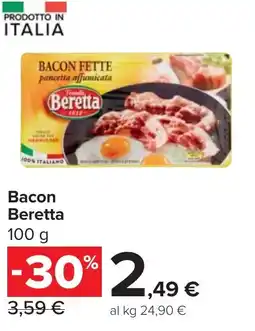 Carrefour Bacon Beretta offerta