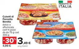 Carrefour Cubetti di Pancetta Beretta offerta