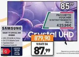 Unieuro SAMSUNG SMART TV CRYSTAL UHD 85U8000 offerta