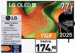 Unieuro LG SMART TV OLED AI 77856 offerta