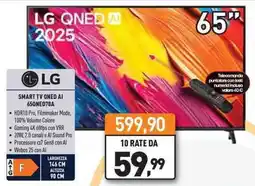 Unieuro LG SMART TV ONED AI 65QNED70A offerta
